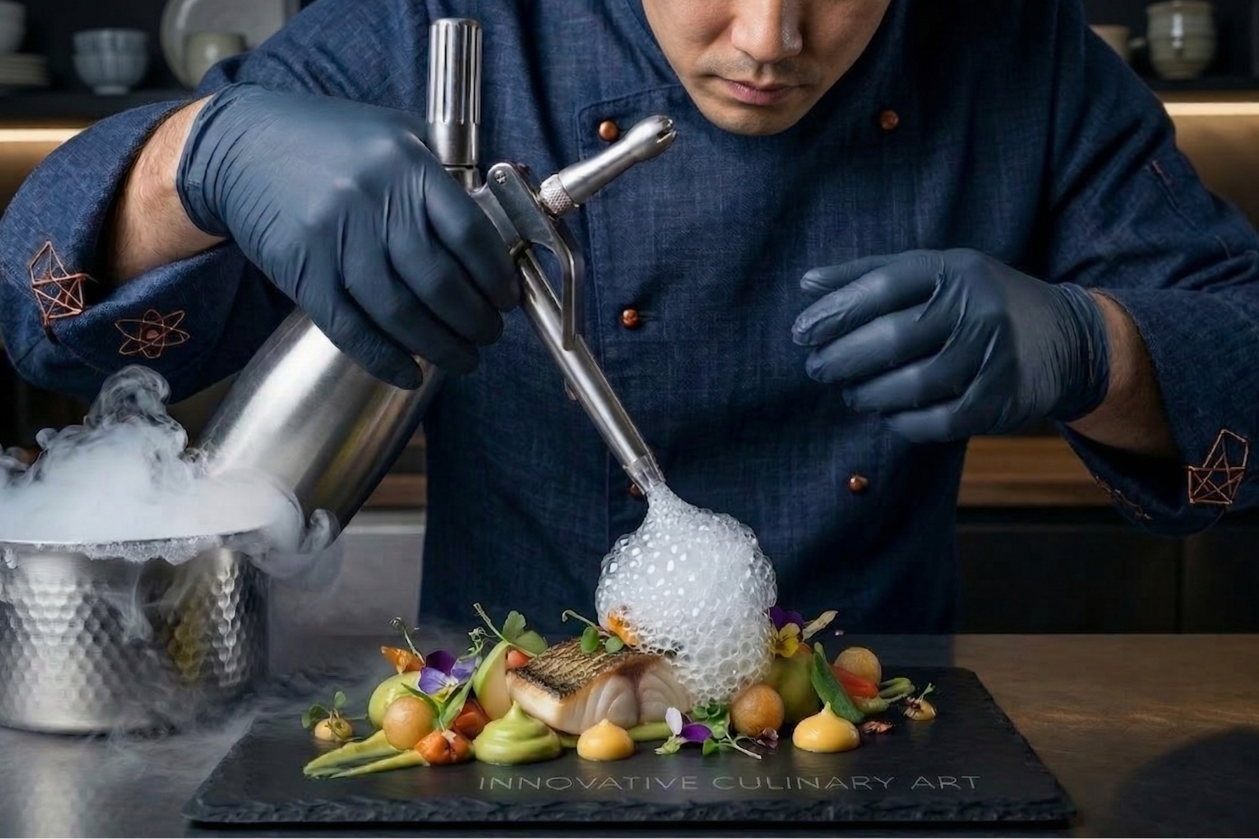 洗練された料理風景